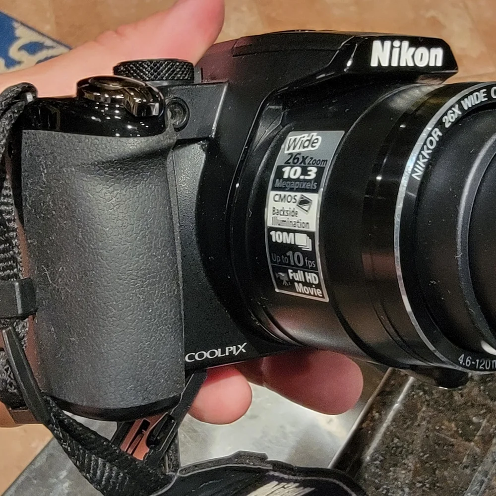 Nikon COOLPIX P100 10.3MP Digital Camera - Black With Charger & Carrying Case